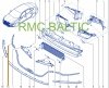 Originalteil Stoßfängerleiste Chrom rechts für Renault Talisman , 620743394R